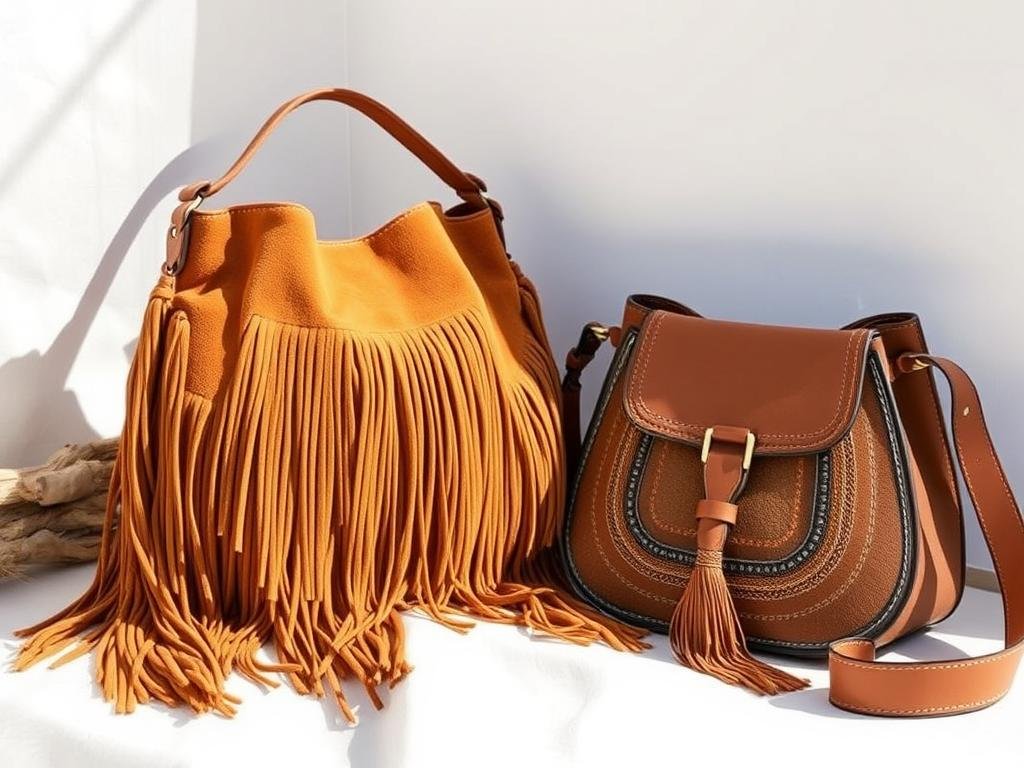 Chloé summer 2025 bag collection featuring fringed suede designs