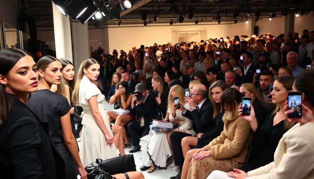 Fashion Week social media coverage