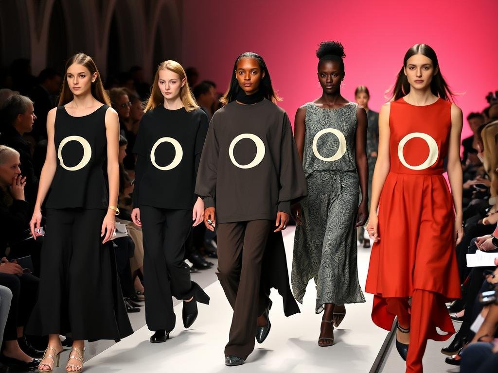 Marine Serre's sustainable fashion collection at Paris Fashion Week featuring upcycled materials Marine Serre's sustainable fashion collection at Paris Fashion Week featuring upcycled materials