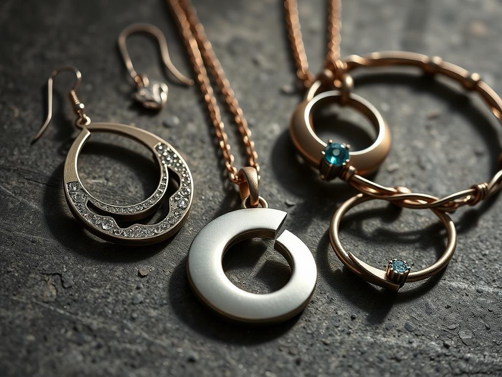 Sculptural jewelry pieces featuring organic shapes and mixed metals for Women's 2025 Footwear and Accessories Trends