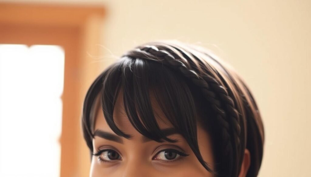 braided bangs
