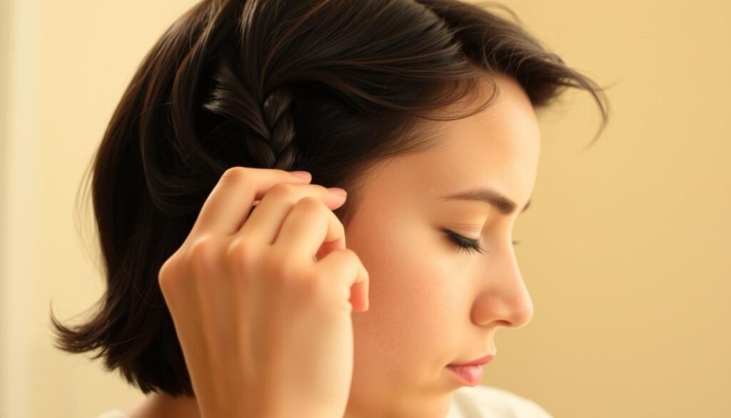braiding short hair