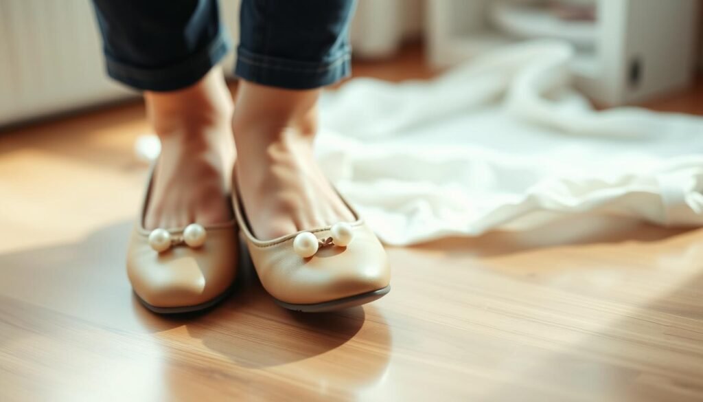 comfortable footwear for baby shower