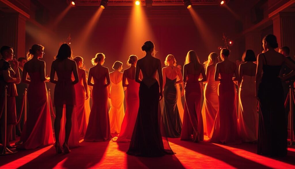 red carpet silhouettes