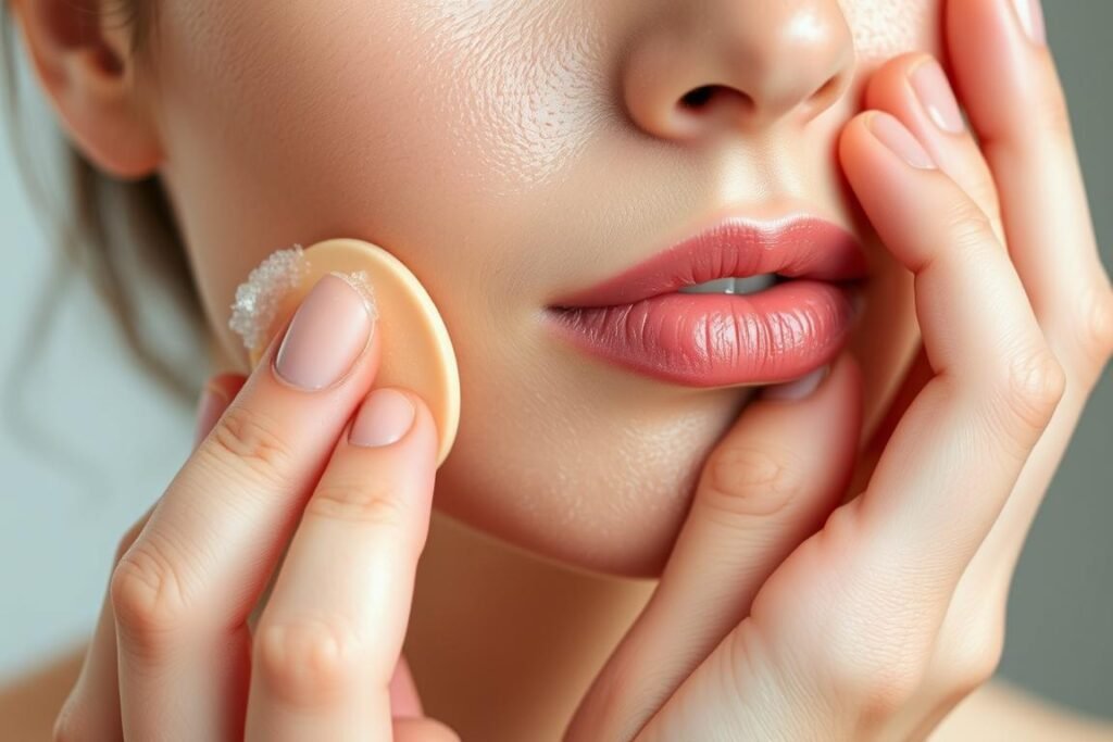 Beauty sponge application technique for foundation