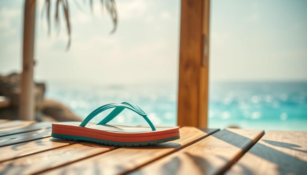 beach-ready flip flops
