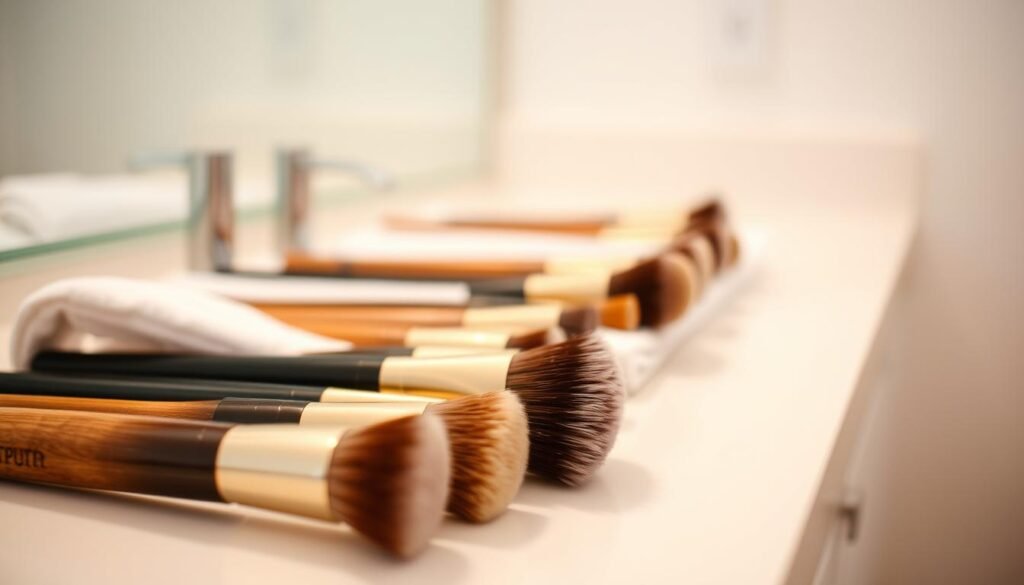 drying makeup brushes